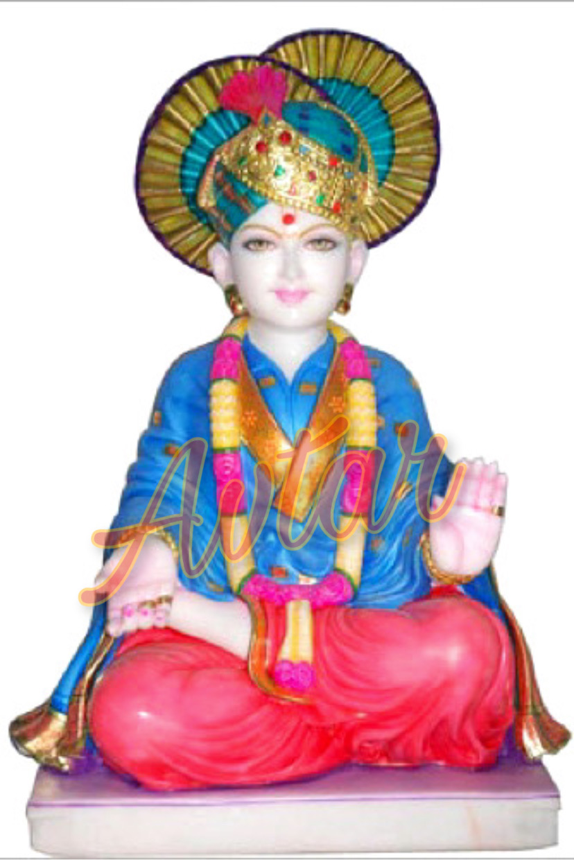 Marble Lord Swaminarayan Statue