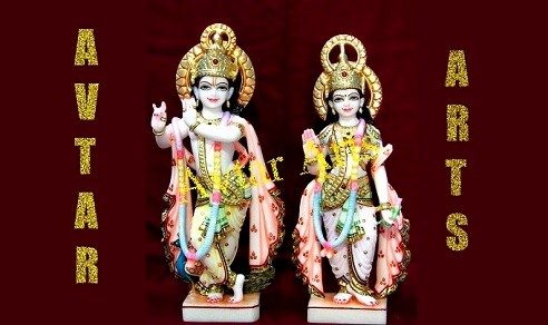 Radha-Krishna-Marble-Statue
